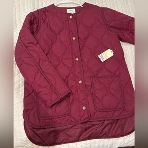 St. John's Bay Women's Puffer Jacket - Deep Red